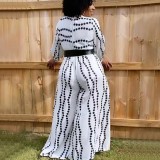 Casual, sports print, polka dot, Jumpsuit