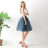 Pleated skirt, mesh skirt, skirt, A-line skirt