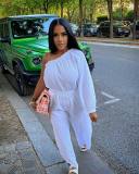 One shoulder, casual, loose fitting, Jumpsuit