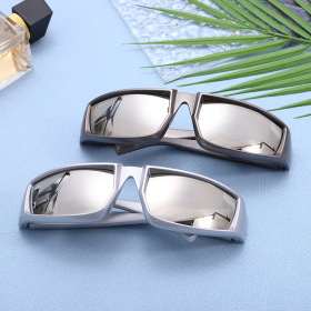 Y2K, silver, sunglasses