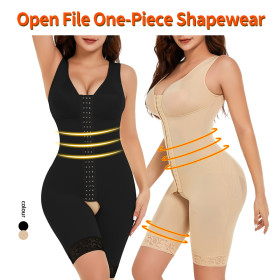 Body shaping clothes, one-piece open crotch, tight fitting, abdominal and hip lifting beauty clothes