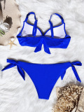 Solid color swimsuit, backless, swimsuit