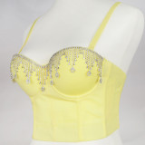 Brassiere, diamond chain, stage performance clothes, chest wrapping, suspender vest