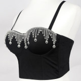 Brassiere, diamond chain, stage performance clothes, chest wrapping, suspender vest