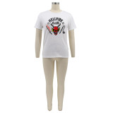 Hellfire club, print top, short sleeve T-shirt, T-shirt