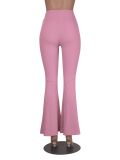 Leisure, tight fitting, horn small pit strip, pants