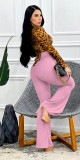 Leisure, tight fitting, horn small pit strip, pants