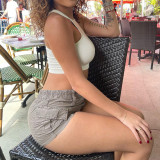 Hot pants, casual, anti jeans, three-dimensional bag shorts