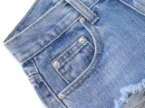 Straight tube, jeans pants, floor pants, holes, split ends, micro bell bottoms