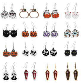 Halloween earrings, scary skulls, ghost Earrings