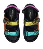 Round head, Velcro, sandals, colorful thick soles, beach sandals