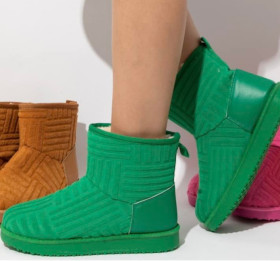 Thick bottom plush, thick, snow boots