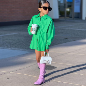 Casual, loose, shirt, long sleeve petticoat