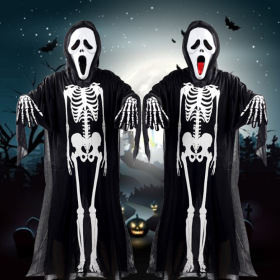 Skeleton skeleton, costume for masquerade party, Halloween costume, children's terror mask