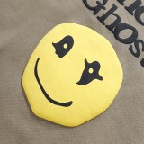 Smiley face, round neck, plush sweater