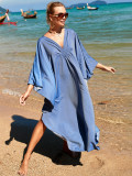 Woven, loose, holiday, robe bikini
