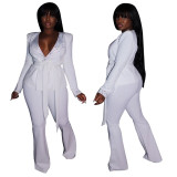 Hot drilling, suit, deep V two-piece set