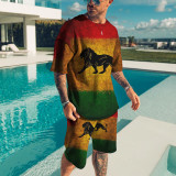 The Lion King Summer Streetwear Men's Outfit Sportswear Oversized 3d Printed T-Shirt Shorts Men's T-Shirt Fashion Outfit