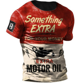 Men Vintage Motorcycle T Shirt 3d Print Casual Short Sleeve Loose Oversized Tshirts For Men Sweatshirt Men's Top Clothing Camise