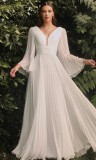 Deep V, long sleeve dress, dress