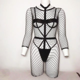 Two piece sexy underwear, fish net, girl one-piece suit