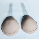 Steel ring, large size, silicone breast patch, one-piece invisible bra