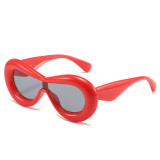 Wide edge, one-piece sunglasses, sunglasses