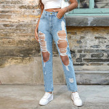 Big holes, jeans, beggar pants