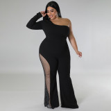 Hot drilling jumpsuit, large
