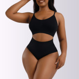 Seamless, suspenders, sports bra set, waist and abdomen, underwear