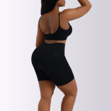 Seamless, suspenders, sports bra set, waist and abdomen, underwear