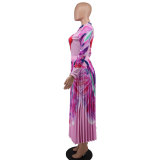 Casual skirt, print, long skirt