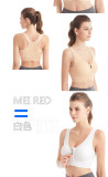 Front zipper, sports bra, no steel ring, vest yoga bra