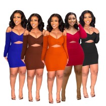 Off shoulder, suspenders, mini hips, dresses