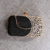 Handbag, diamond inlaid, banquet handbag