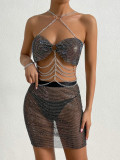Suit, transparent, flash drill, fishing net performance suit