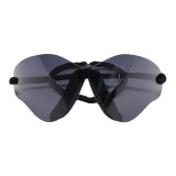 Silver sunglasses, retro, one-piece Y2K, sunglasses