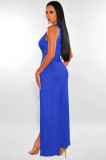 Deep V, slit, dress, bandage skirt