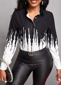 Digital printing, multicolor, women's wear, shirt skirt