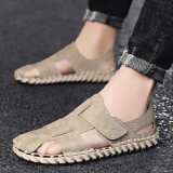 2023 Outdoor Leather Men Shoes Summer New Large Size Men's Sandals Men Sandals Fashion Sandals Slippers Big Size Water Shoes
