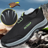 Men Mesh Casual Shoes Summer Outdoor Water Sneakers Men Trainers Non-slip Climbing Hiking Shoes Breathable Men's Treking Shoes