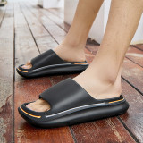 2023 Summer Men Slippers Flip Flops for Women Men Fashion Outside Thick Non-slip Sole Bathroom Casual Beach Home Slipper Shoes