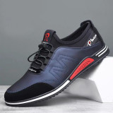 Fashion Men Leather Comfy Slip Increased Heel 6CM Footwear Mens Casual Shoes Male Office Business Dress Outdoor Sport Sneakers