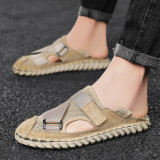 2023 Men Shoes Summer New Large Size Men's Sandals Men Sandals Fashion Sandals Slippers Big Size Outdoor Leather Water Shoes