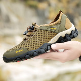 Summer Men Casual Sneakers Breathable Mesh Shoes Mens Non-Slip Outdoor Hiking Shoes Mens Climbing Trekking Shoes Zapatos Hombre