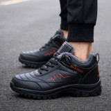 2023 Winter Women Men Boots Shoes Plush Keep Warm Sneakers Man Outdoor Waterproof Ankle Snow Boots Casual Shoes Leather Boot Man