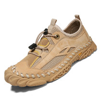 2023 Men Shoes Summer Men Sandals Genuine Leather Men Casual Shoes Outdoor Men Leather Sandals for Men Beach Shoes Roman Shoes