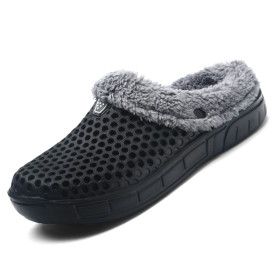Men Cotton Slippers Winter Fashion Warm Shoes for Men Women Casual Shoes Homme Indoor Non-slip Platform Flip Flops Warm Sandals