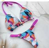 Bikini suit, split, braided rope