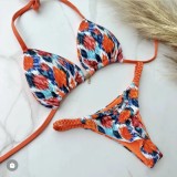 Bikini suit, split, braided rope